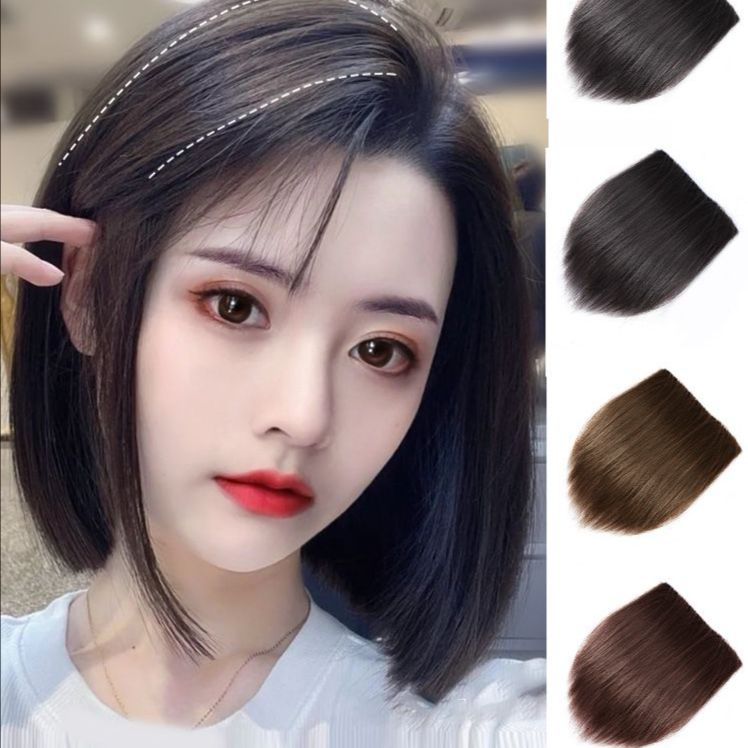 뒤통수 볼륨 부분 패드 납작한 보완 인모 정수리 피스 가발 헤어 - 상품 이미지