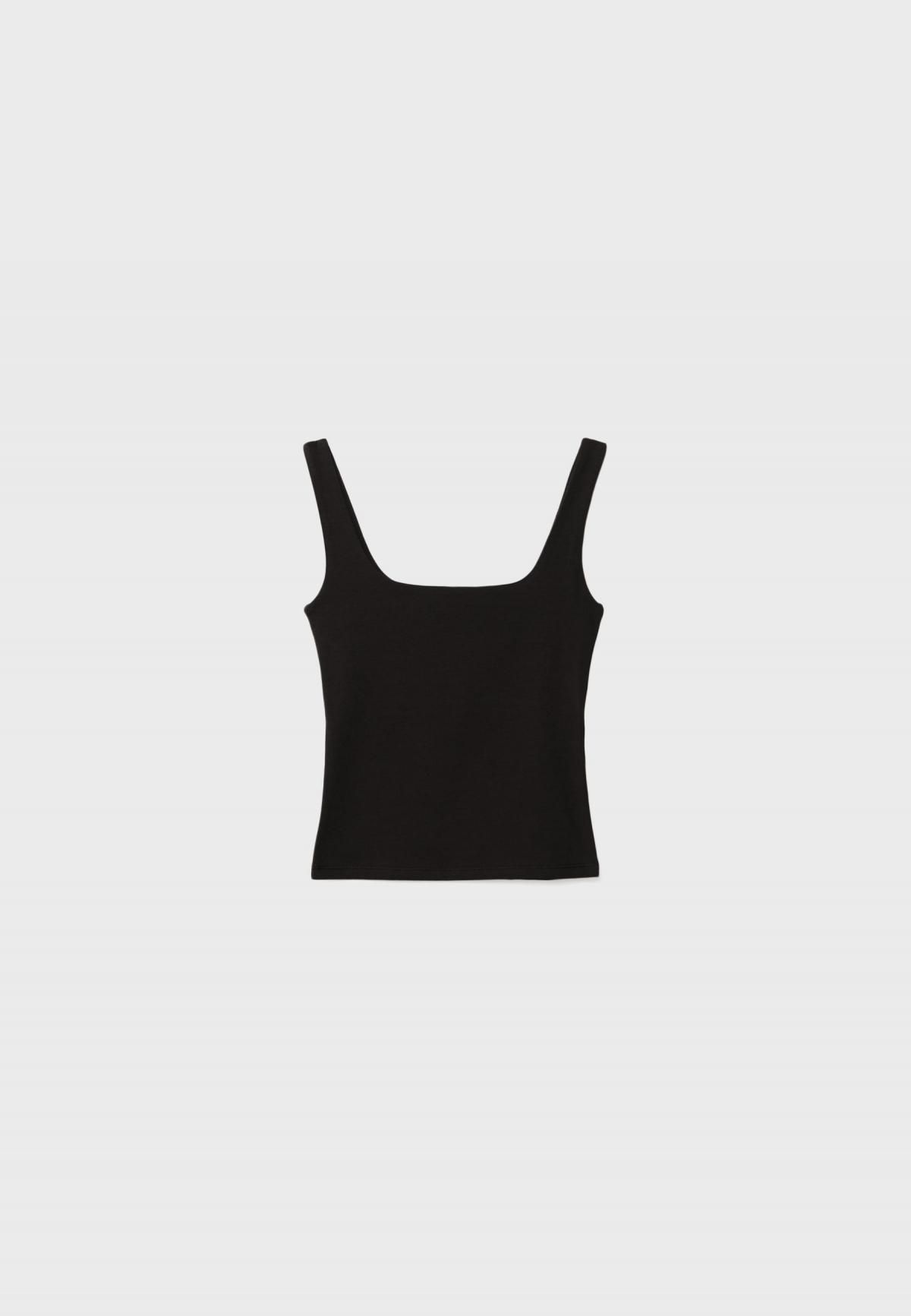 스트라디바리우스 베이직 스퀘어넥 민소매 탑 8044/655 BLACK - 상세 이미지 3