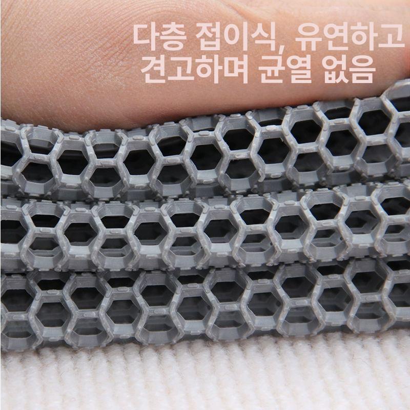 방수 잔디보호매트 깔판 부직포 미끄럼방지 육각 주차장 미끄럼 잔디 인조잔디 메쉬 벌집 그레이 소가죽 1.2mx5m - 상세 이미지 5