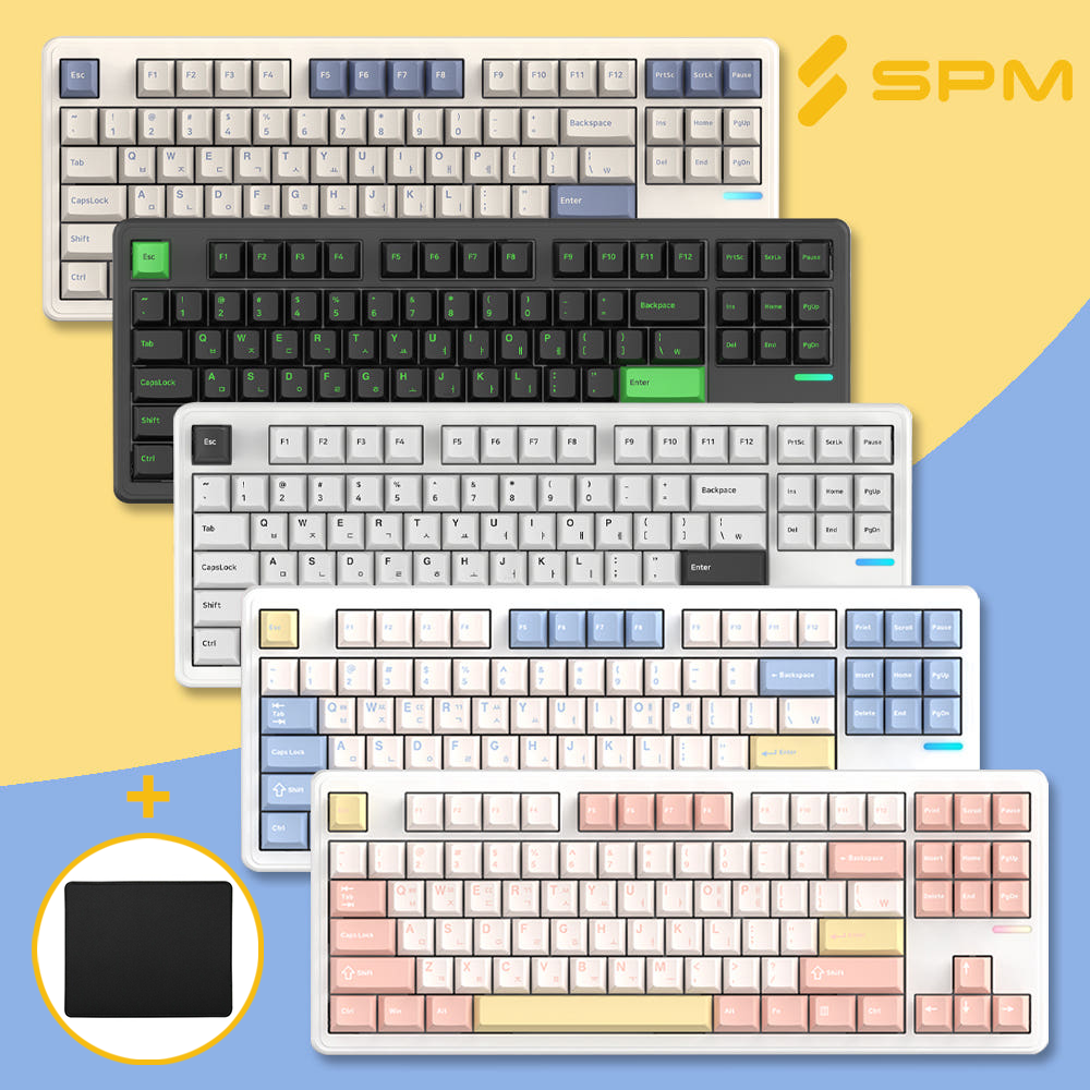 무선키보드 SPM PL87W 몽돌 +패드 제품 이미지