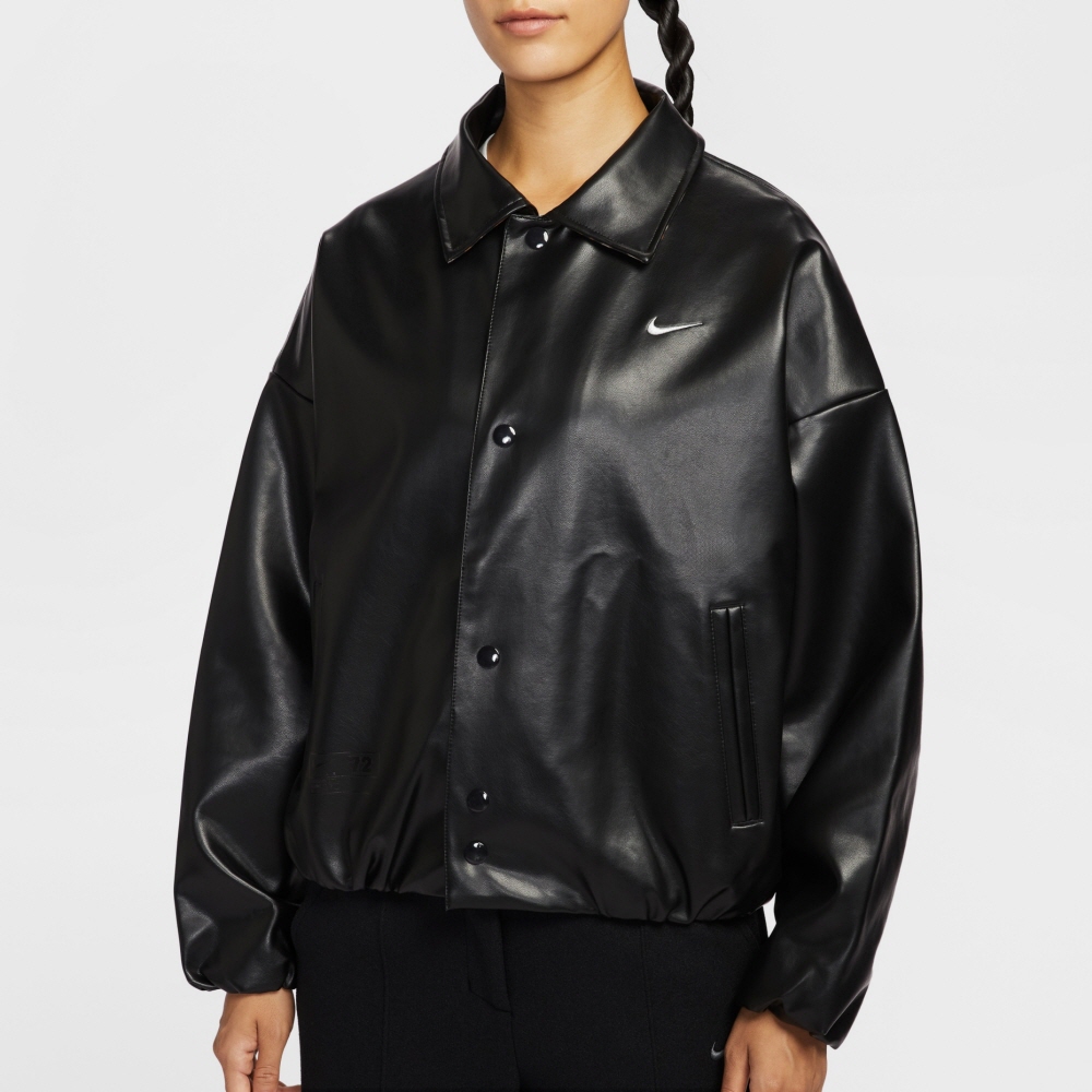 Nike Sportswear 오버사이즈 레더 자켓 w 이미지 7