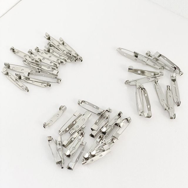 일자핀 브로치 뱃지 만들기 악세사리 부자재 중(3cm) - 상품 이미지