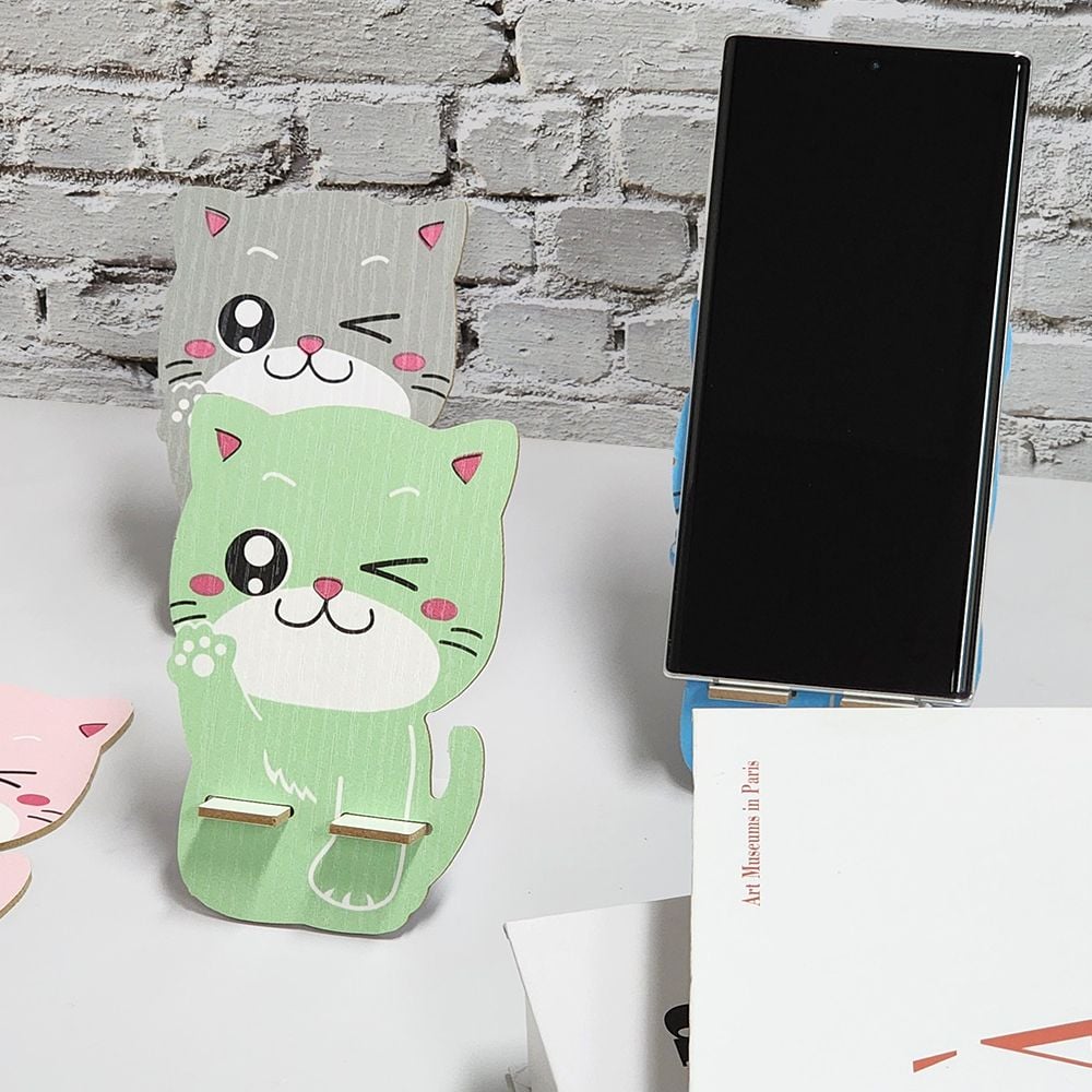 휴대폰 고양이 거치대 침대 핸드폰 책상 전화기 - 상품 이미지