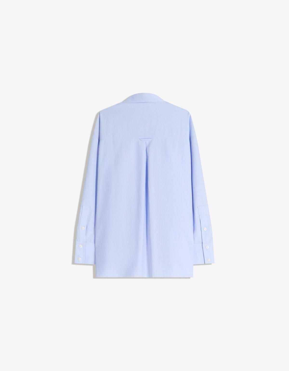 버쉬카 오버사이즈 라이트 블루 포플린 셔츠 6279/777 NAVY - 상세 이미지 2