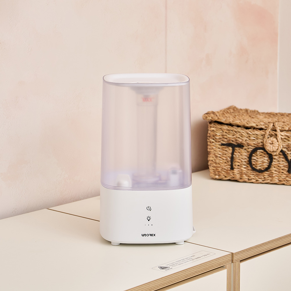 유토렉스 퓨리스트 스마트 초음파 가습기 4L 대용량 간편 세척 무드등 신생아 거실