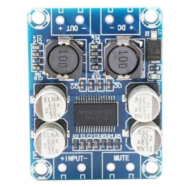 TPA3118 디지털 앰프 오디오 모듈 보드 모노 60W PBTL - 메인 이미지