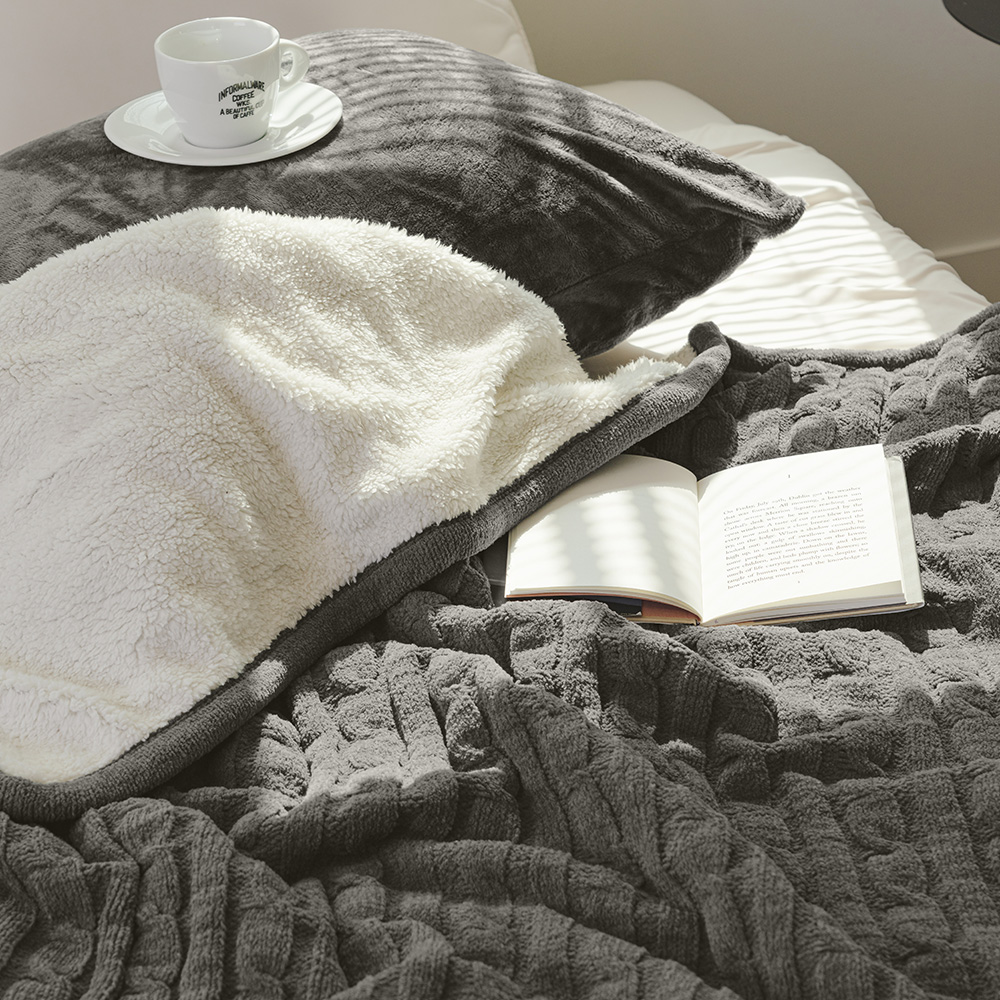 바자르 셔닐사 프리미엄 데일리 니트 양모 이불 극세사 대형 쇼파 담요 블랭킷