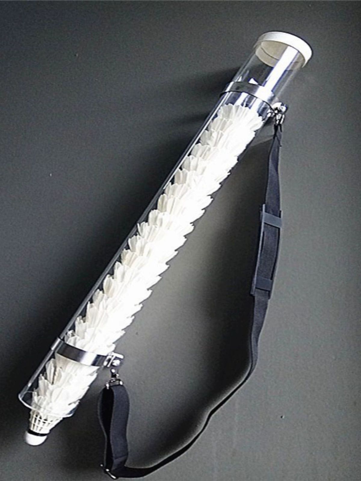 셔틀콕 배드민턴 홀더 서브 수집 훈련용품 셔틀곡 셀프 장비 수납 보관통 레슨 연습용 50cm 단일 17개 미포함 - 상세 이미지 2