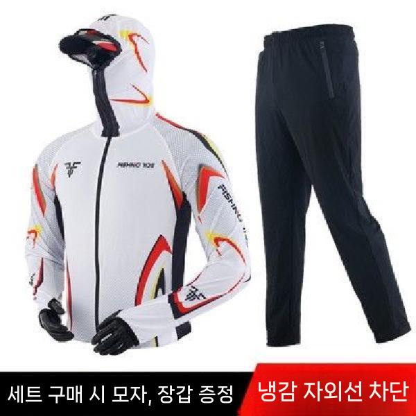 여름 낚시복 그레이 자외선 선상 통기성 등산 낚시 남성 흰색 단품 10개 S (최대 55kg) - 상세 이미지 3