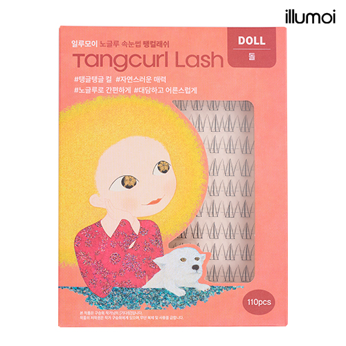 일루모이 노글루 속눈썹 간편 셀프 아이래쉬 탱컬래쉬 돌 110pcs - 상세 이미지 2