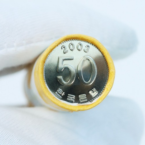 한국은행 50주 롤주화 2003년 보관 케이스 포함 - 메인 이미지