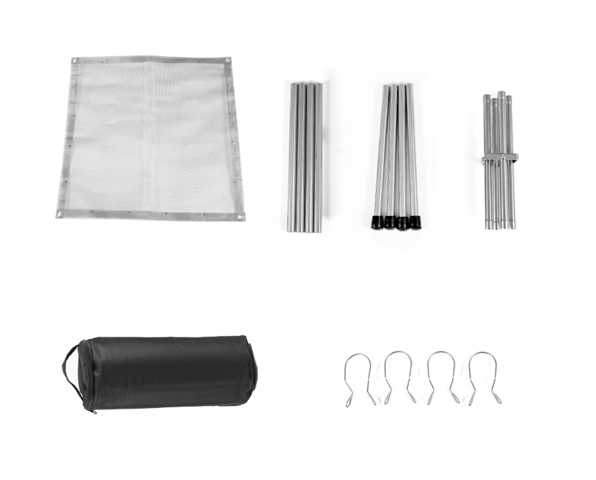 모아이캠핑 경량 접이식 불멍 장작 메쉬 화로대 중형