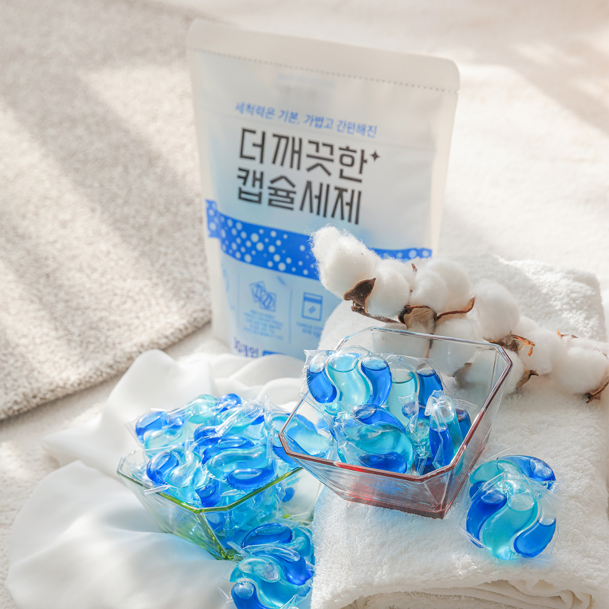 동네언니 빨래해(Hae)+더깨끗한 캡슐세제 블루오션향 2+2 120개입 - 상세 이미지 5