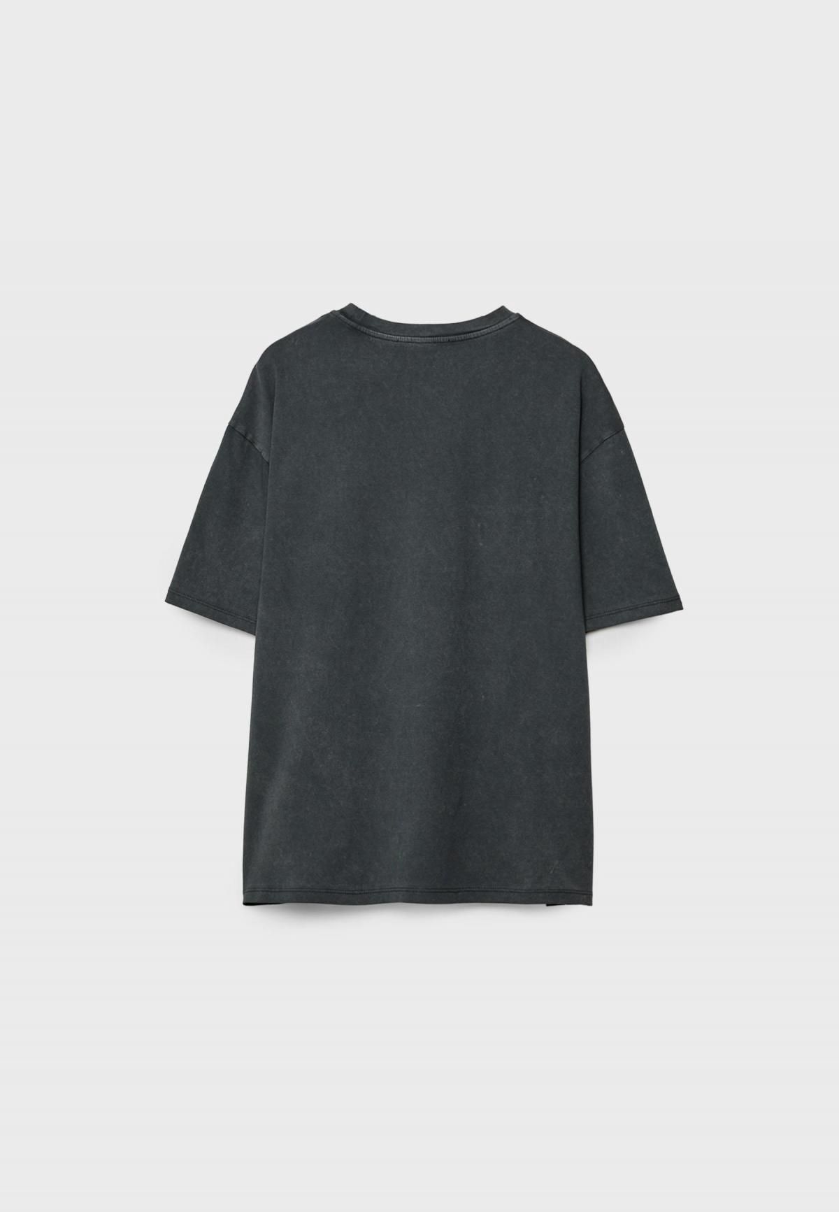 스트라디바리우스 오버사이즈 빈티지 워시드 반팔 티셔츠 6798/728 DARK GREY - 상세 이미지 2