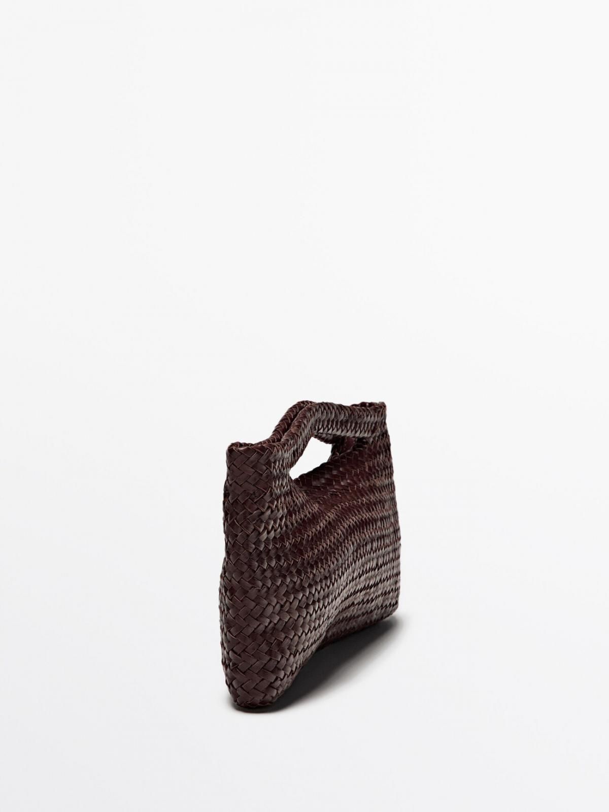 마시모두띠 브레이드 나파 레더 미니백 6923/606 BROWN MARL - 상세 이미지 5