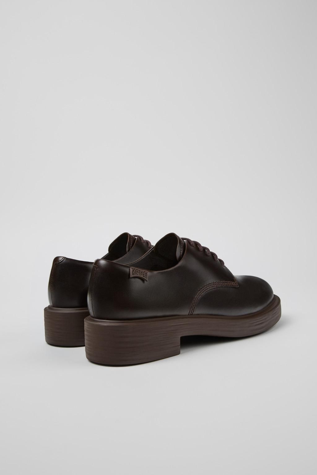 캠퍼 클래식 브라운 레더 레이스업 로퍼 Dean K201684-002 BROWN - 상세 이미지 3