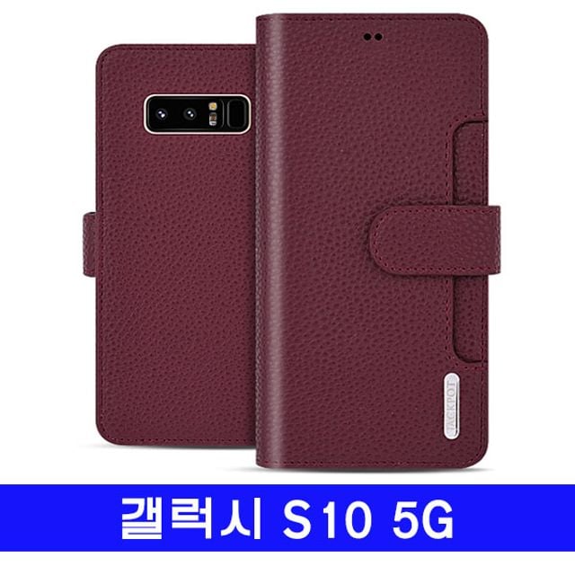 갤럭시 S10 5G jackpot 더블지갑 G977 케이스 블랙 - 메인 이미지