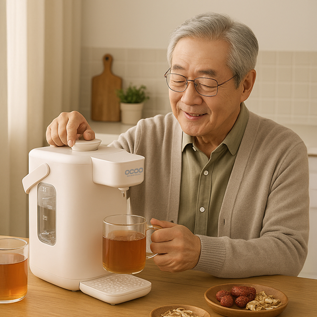 오쿠 건강드림 글라스 달임 포트 2.2리터 약탕기 OCC-DP2200