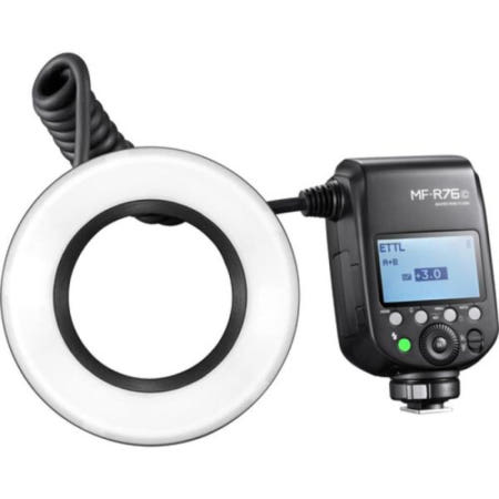 고독스 TTL MF-R76N 니콘 매크로 접사 링플래시 카메라플래시