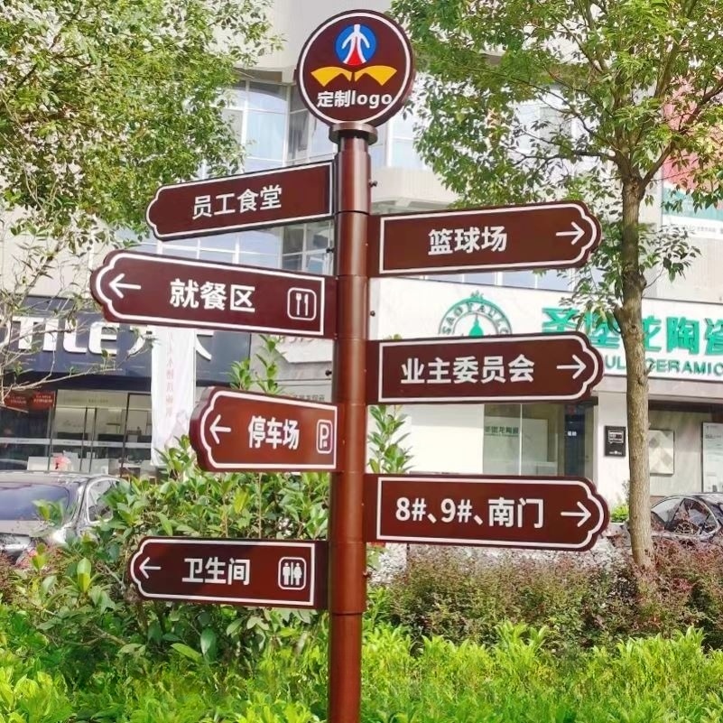 안내표지판 도로 안내 방향 철제 잠시외출중 표찰 표시판 부착형 도어사인 화장실표지판 아크릴 - 상세 이미지 2