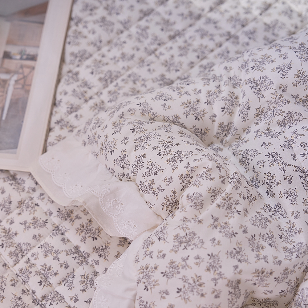 나라데코 광목 면 차렵이불 레이스 프릴 옥수수솜 이불 SS