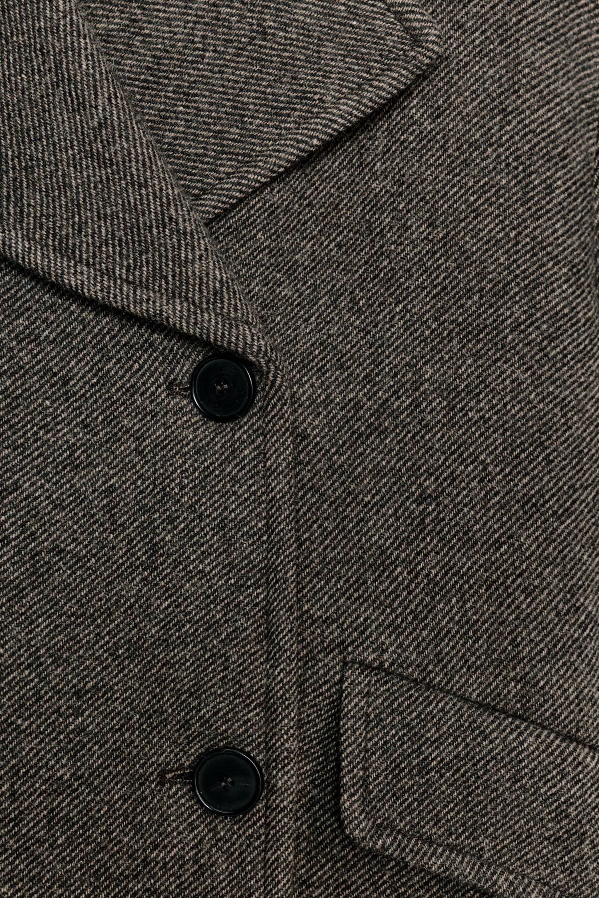 자라 프리미엄 울블렌드 테크니컬 더블 코트 8900/811 BROWN MARL - 상세 이미지 4