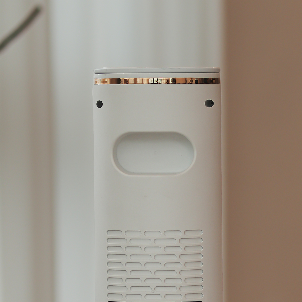 가정용 히터 PTC 온풍기 불멍 리모컨 사무실 타워형 난로 PT2033R