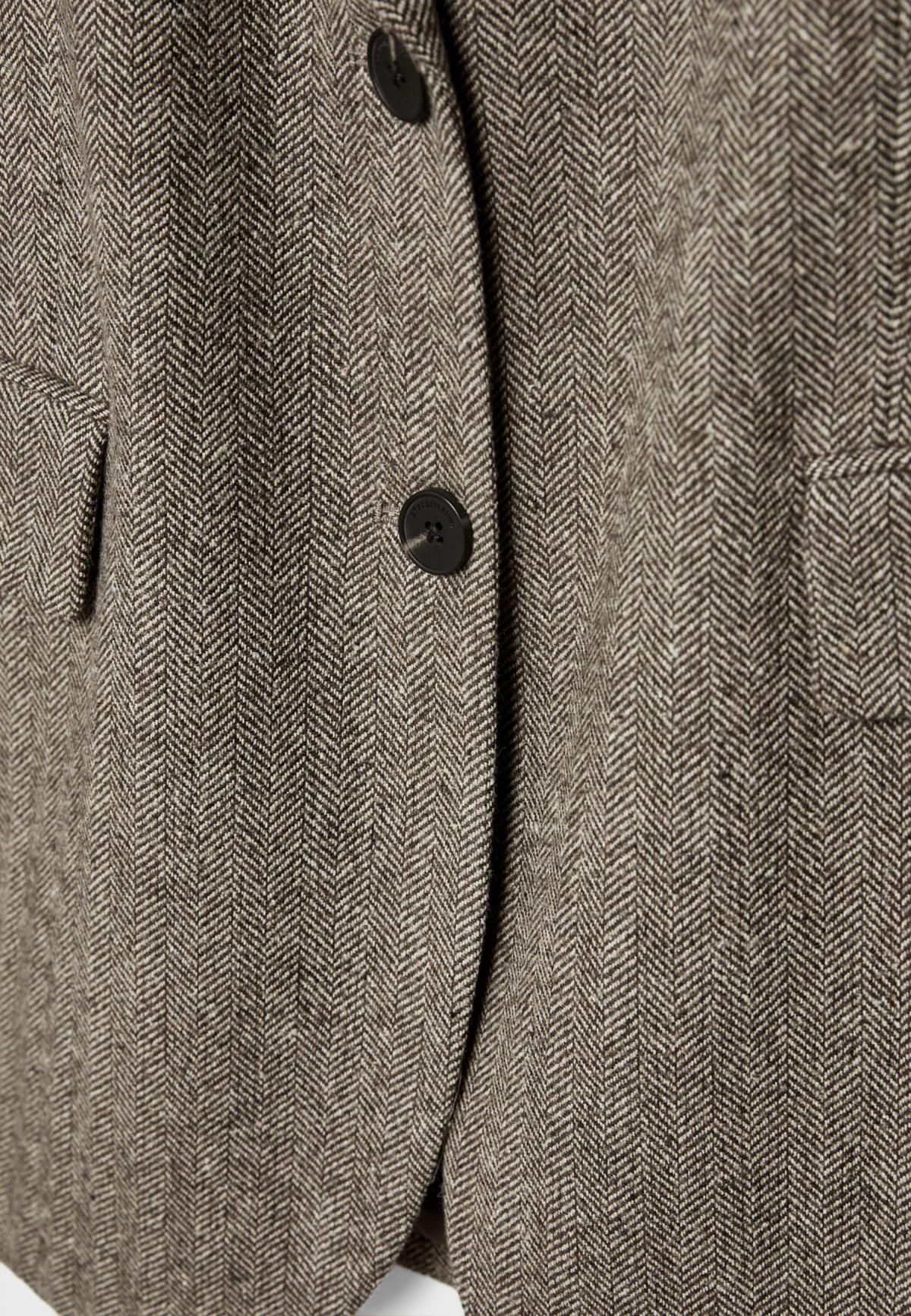 스트라디바리우스 오버핏 테크니컬 펠트 텍스처 블레이저 5948/830 BROWN - 상세 이미지 3