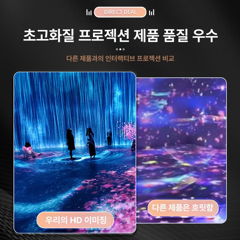 홀로그램 프로젝터 실내외 인터랙티브 벽 바닥 터치 물결 디스플레이 조명 프로젝터스크린 빔프로젝터 프로젝트 - 상세 이미지 5