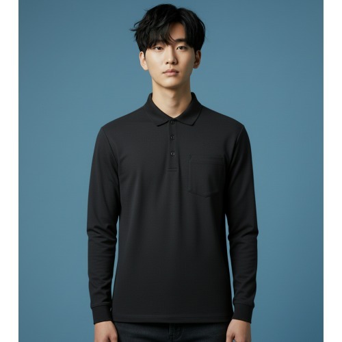 조이마담 MT50006 포켓 반오픈 카라 티셔츠 중년남성의류 아빠옷 - 상품 이미지