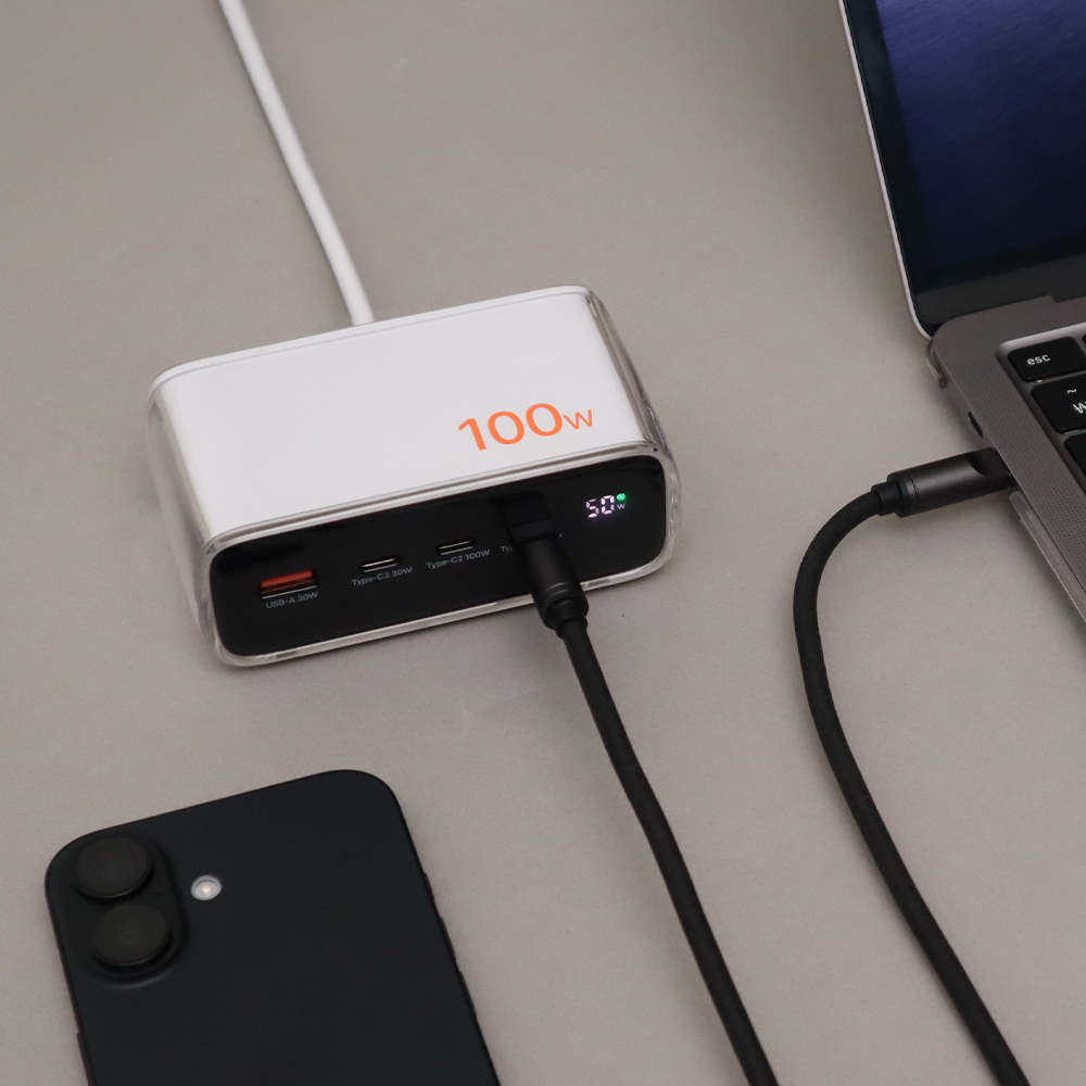 오아 쁘띠차저100W GaN PD3.0 PPS 4포트 c타입 초고속 멀티충전기 어댑터 - 상세 이미지 4