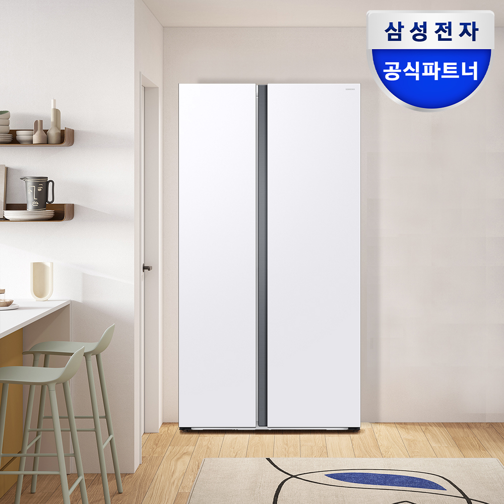 삼성 양문형 냉장고 RS84DG5002WW 852리터 2도어 스노우화이트