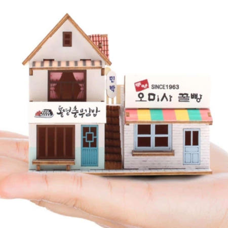 MLJ 미니 오미사꿀빵 미니어처목재 미니어쳐재료 미니어쳐집만들기 미니어처diy