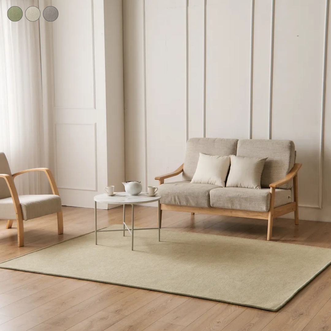 짜임좋은 거실러그 방수 워셔블 대형 카페트 주문제작 올리브그린, 사각)200x270cm