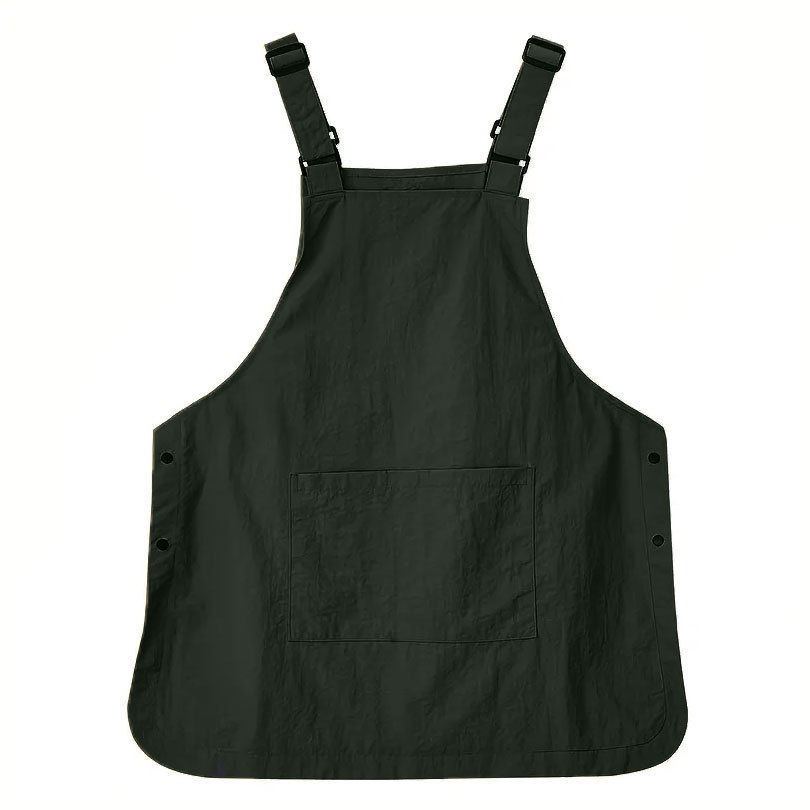 숏앞치마 작업복 작업 앞치마 주방 에이프런 미용사 바리스타 피부관리사 아미 그린 65cm - 상품 이미지