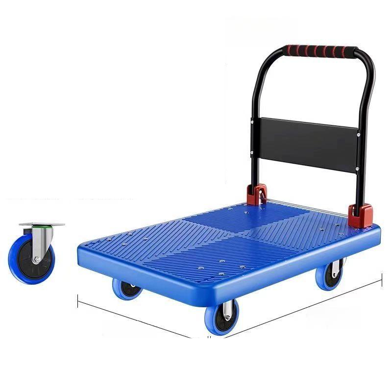 접이식끌차 대차 카트 회사 소포 짐수레 순수레 택배 L카 72x48 500kg 내구성 만능 휠 - 상품 이미지