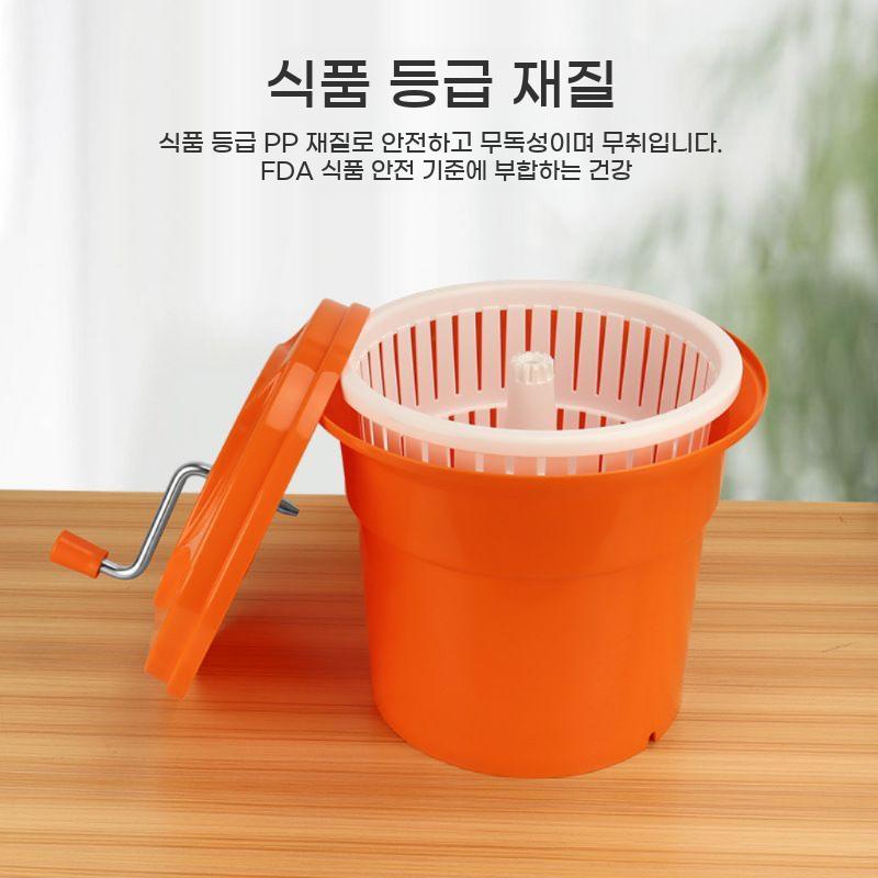업소용 야채탈수기 수동 25L 스피너 나물 식품 탈수기 대용량 - 상세 이미지 3