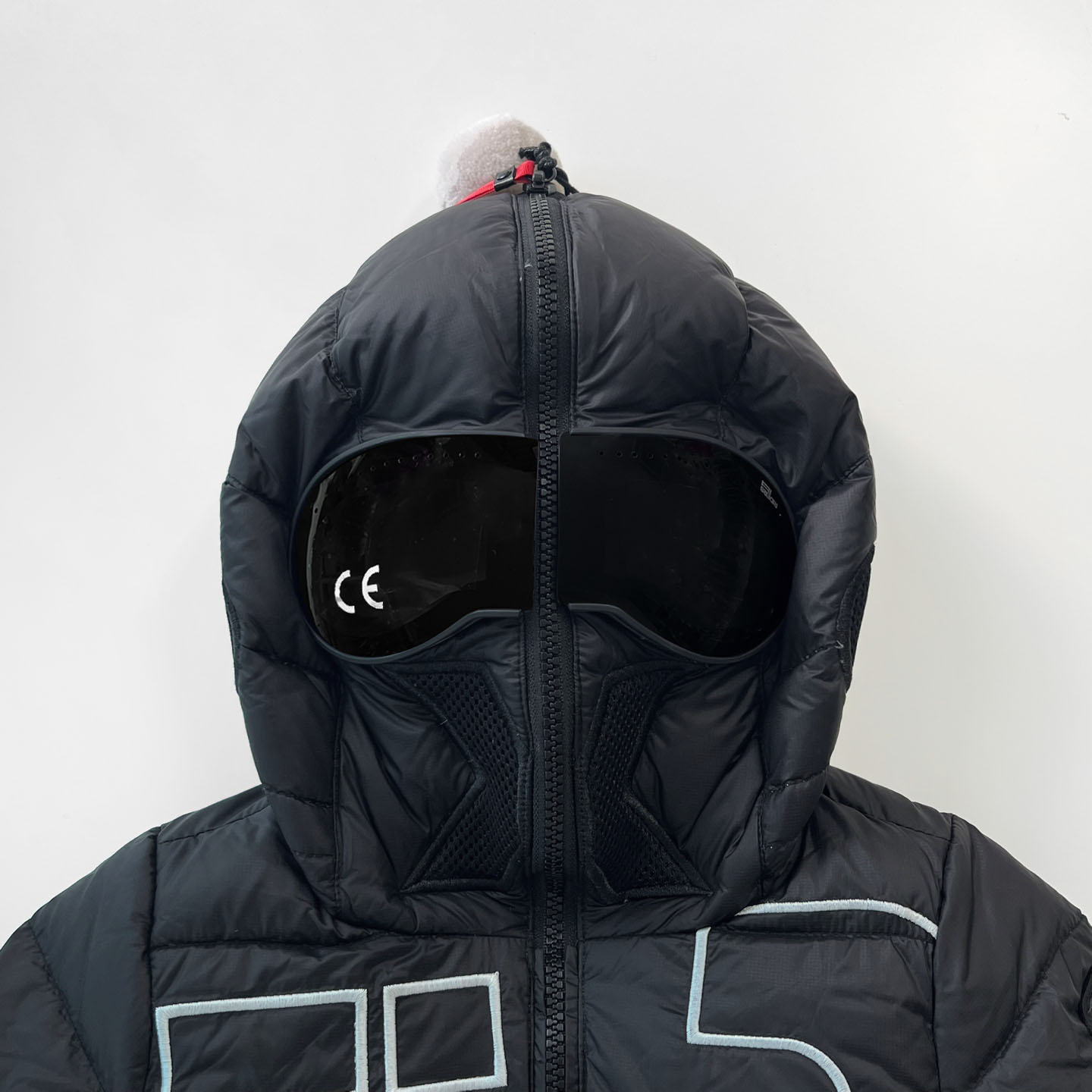 25FW 에이아이라이더스 키즈 고글 후드 패딩 자켓 블랙 인피니티블루 JK787B - 상세 이미지 2