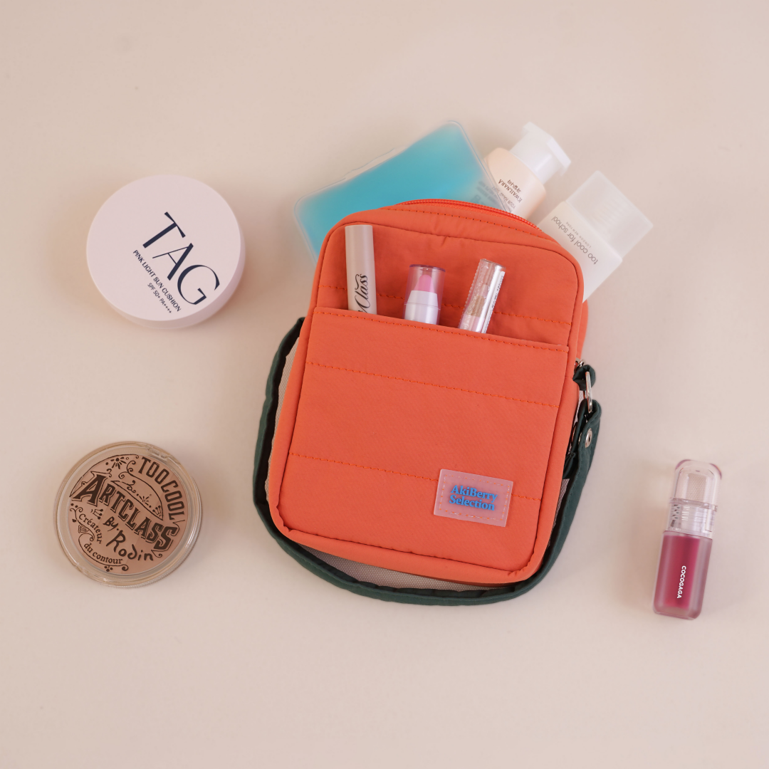 아키베리 몽프레 파우치 / 스트랩 미니 파우치 여행용 화장품 수납