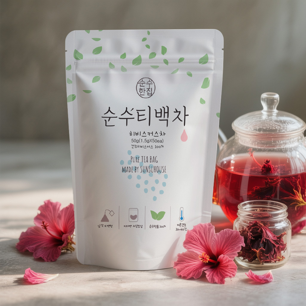 순수한집 히비스커스 히비스커스차 티백 50개입 - 상세 이미지 2