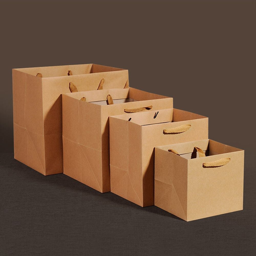 크라프트 무지 종이 가방 쇼핑백 30x30x30cm M10318 - 상품 이미지