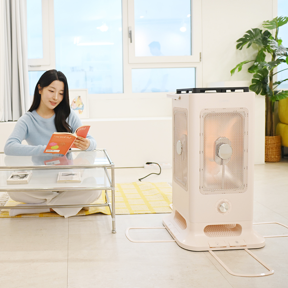 하이라이트 오방 난로 대형 전기 히터 난방 기구 온열기 거실 스탠드형 사무실 공장 업소용