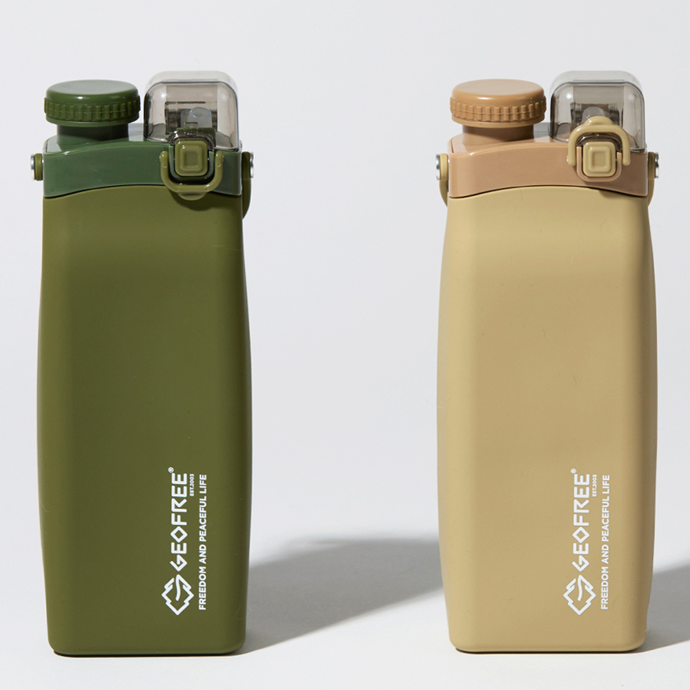 지오프리 실리콘 물병 접이식 롤업 물통 초경량 등산 러닝 캠핑 아웃도어 600ml - 상세 이미지 2