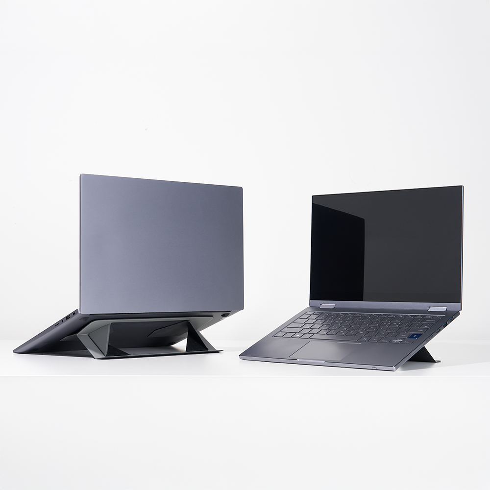 멜리언스 노트북 거치대 맥북 휴대용 초슬림 각도조절 받침대 스탠드 모던그레이 S 제품 이미지