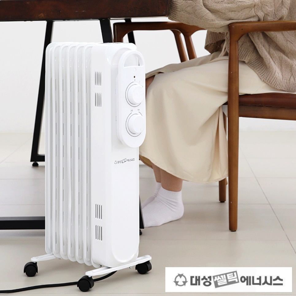 대성 전기 라디에이터 7핀 소형 라지에이터 히터 난방 라디에이터 욕실 방열기