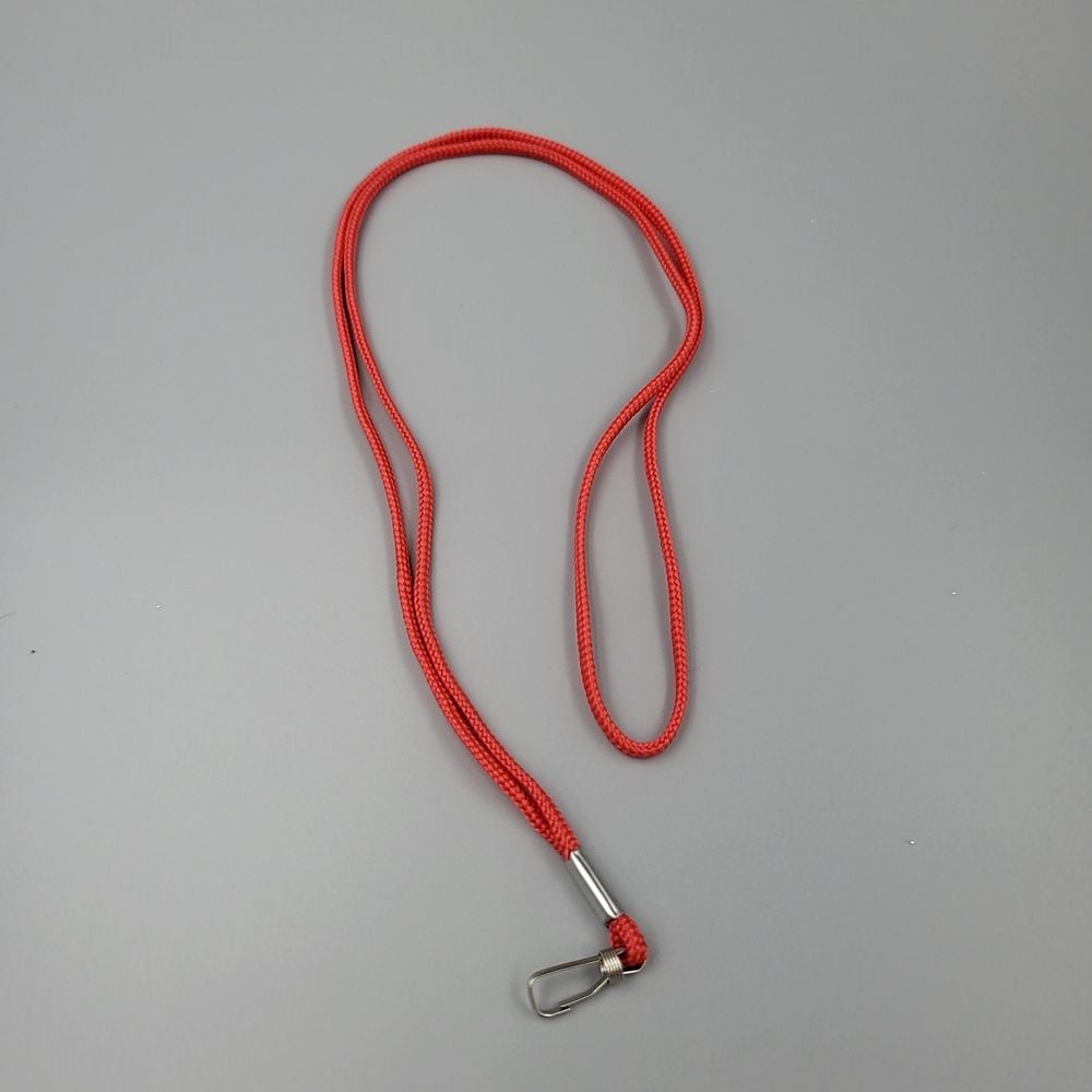 학생증 이름표 클립 목걸이줄 사무실 학교 빨강1개 - 상품 이미지