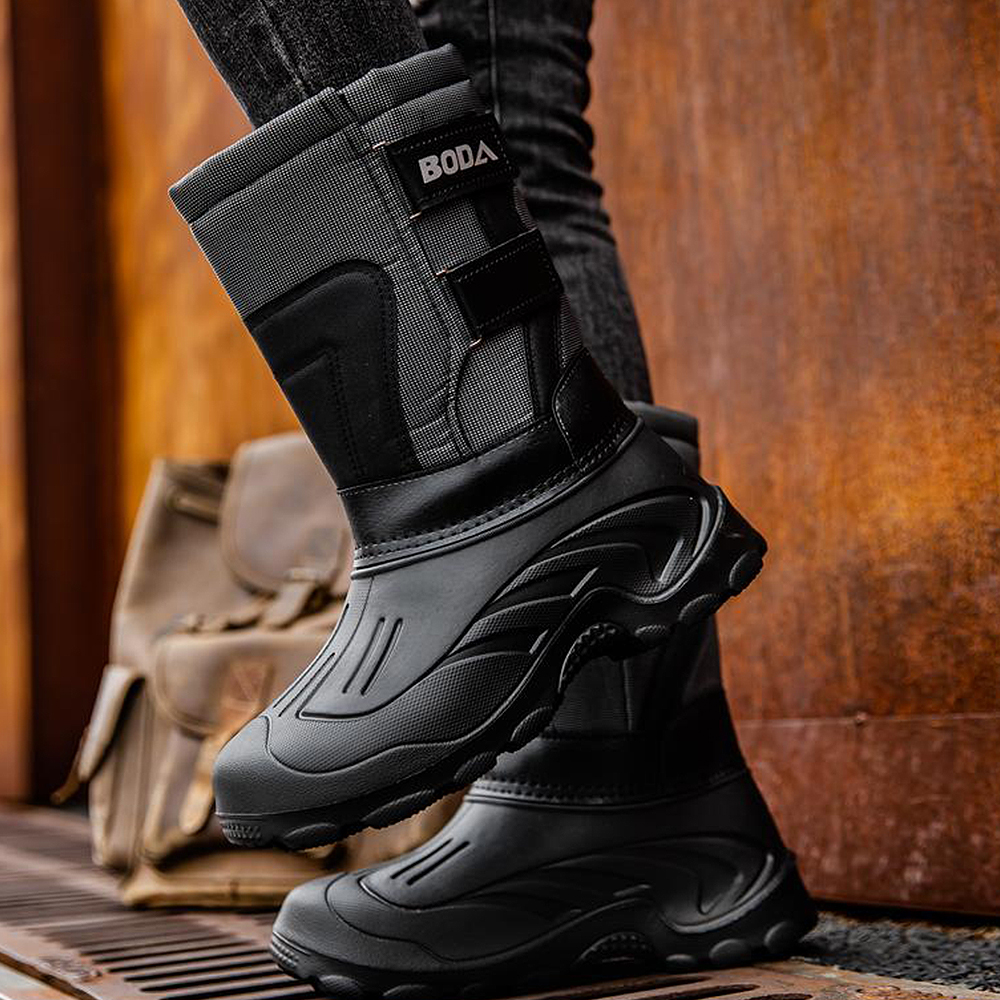 남성 방한 부츠 겨울 방한화 방수 남자 털부츠 벨벳 패딩 기모 탈부착