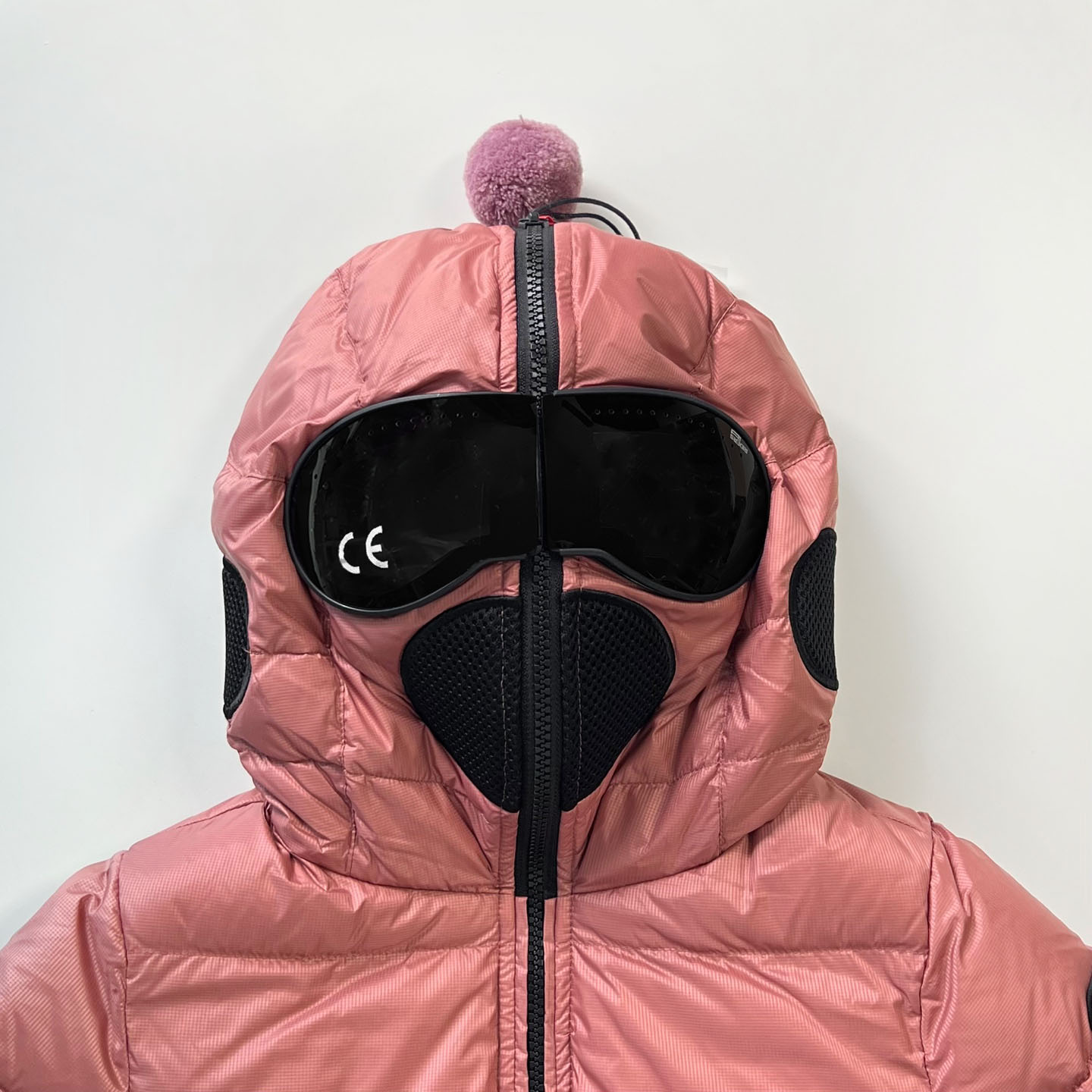 25FW 에이아이라이더스 키즈 고글 후드 롱 패딩 자켓 블랙 핑크 CG621B 이미지 6
