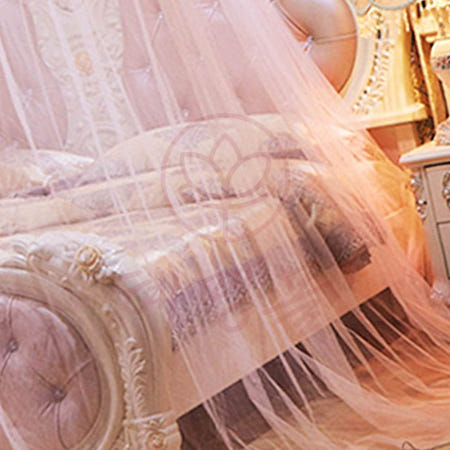 [혜명생필품마트] 침대 캐노피 모기장 연핑크 베이지 침대모기장 생활필수품제안 아이들방 침실꾸미기