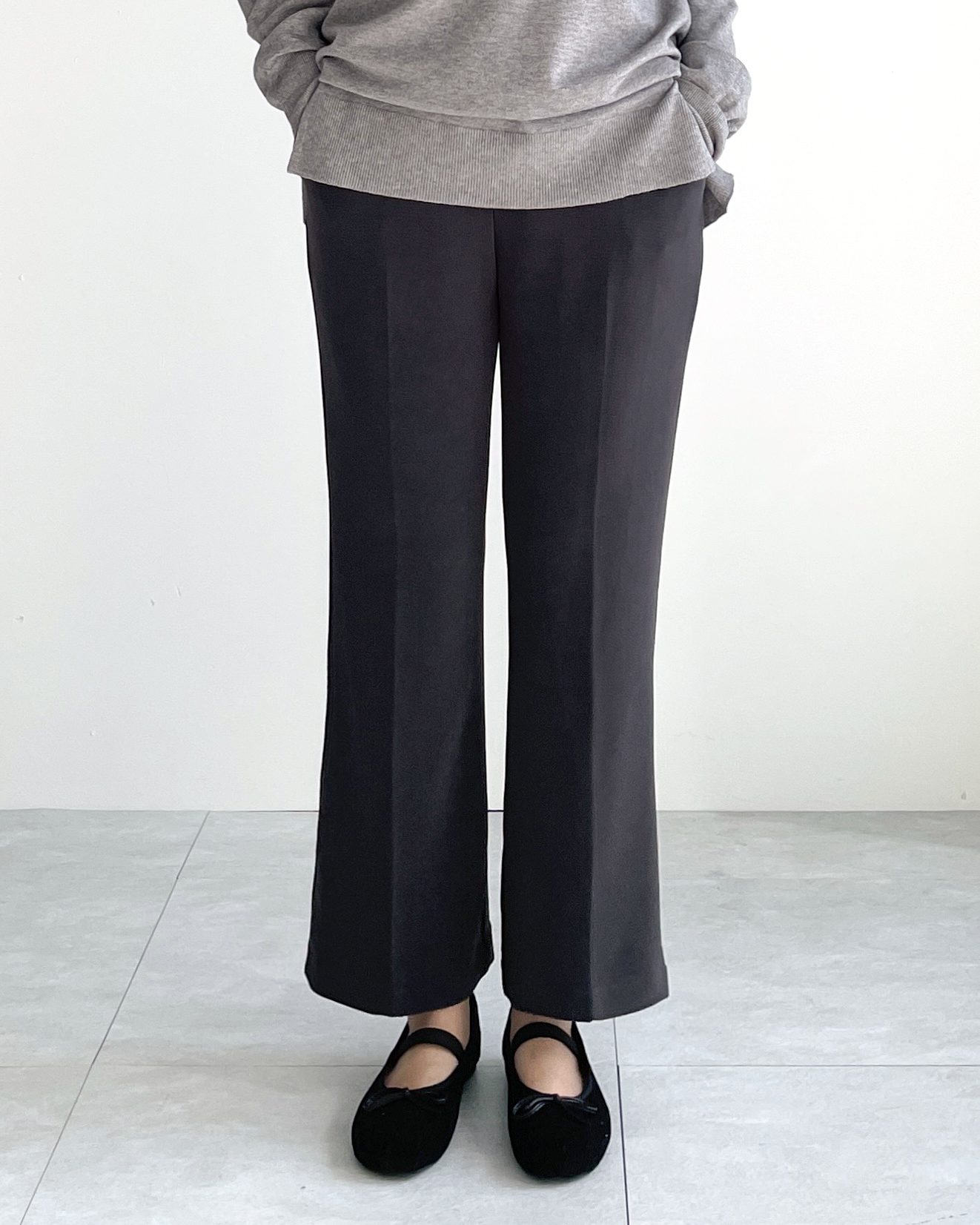 [S-3XL] 빅사이즈슬랙스 쫀쫀 부츠컷슬랙스 스판 밴딩슬랙스 이미지 6